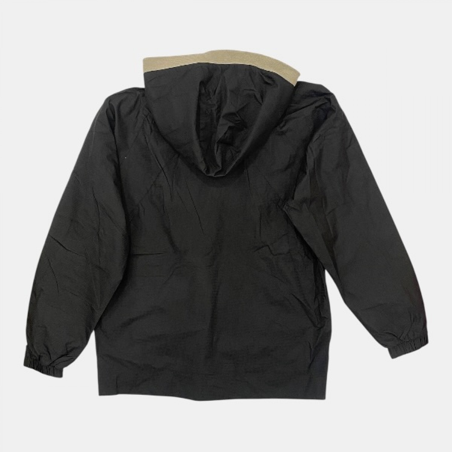 Nike Hooded Pullover Jacket Μαύρο Μπεζ /pre owned